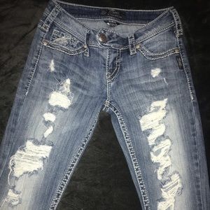 Silver Jeans co Western Glove Works jeans size 26